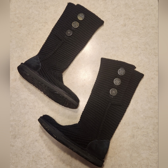 UGG Classic Cardy Knit Boots - Picture 1 of 9